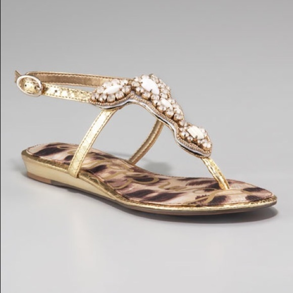 Sam Edelman Ross Jewel Embellished Sandals - Picture 1 of 6